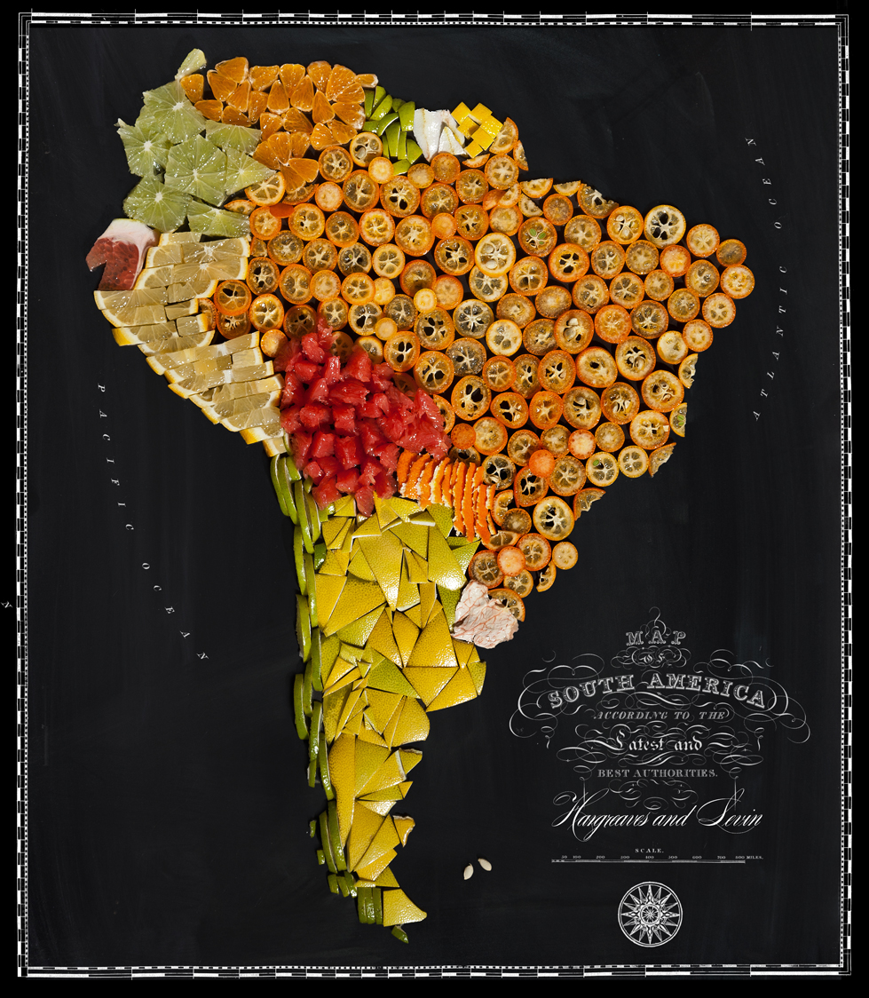The Food Maps representing the most famous foods of countries and