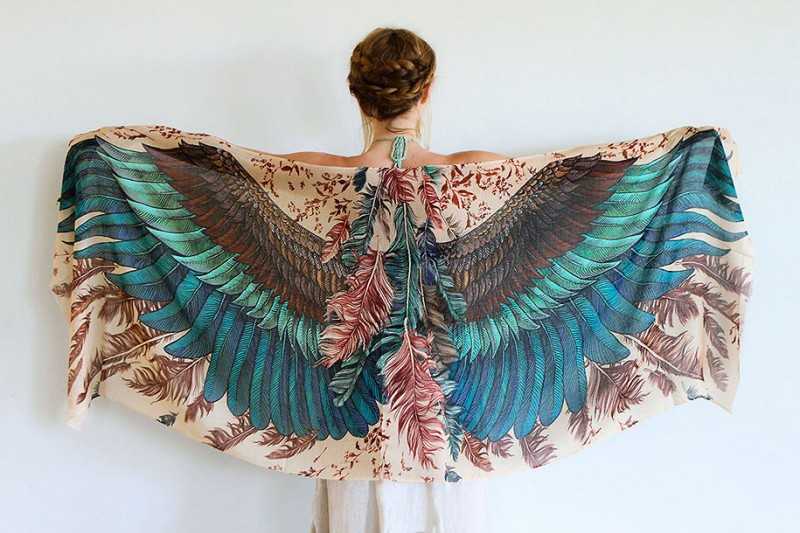 handmade-Stylish-trendy-sexy-unique-women-bird-wing-scarf-design (6)