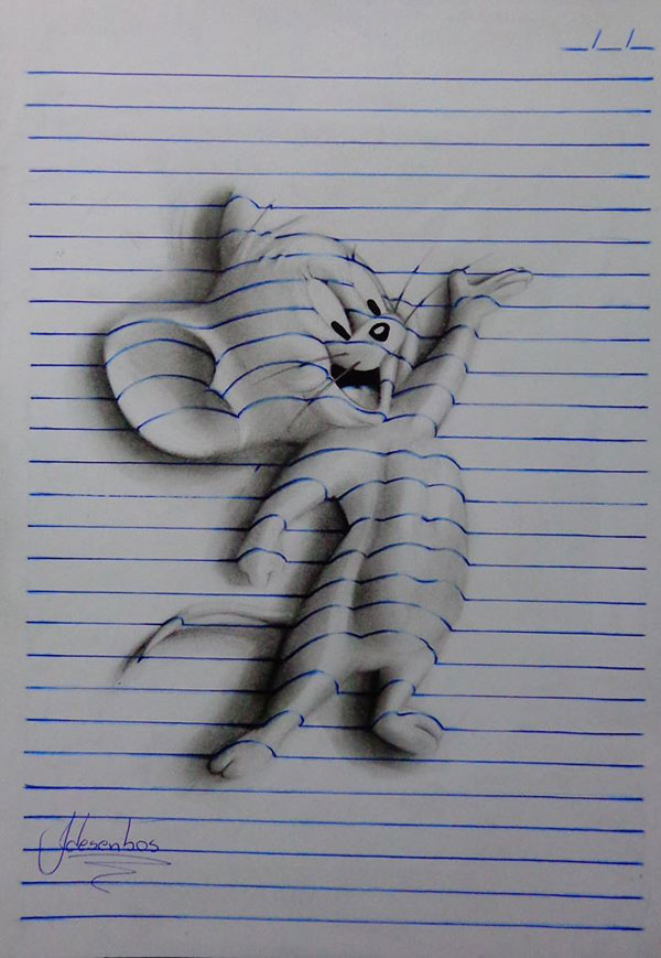 funny-3d-line-drawings-doodles-notepad-art (2)
