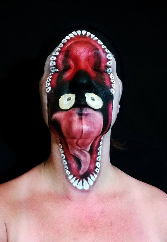 Impressively scary face painting works by self-taught artist – Vuing.com