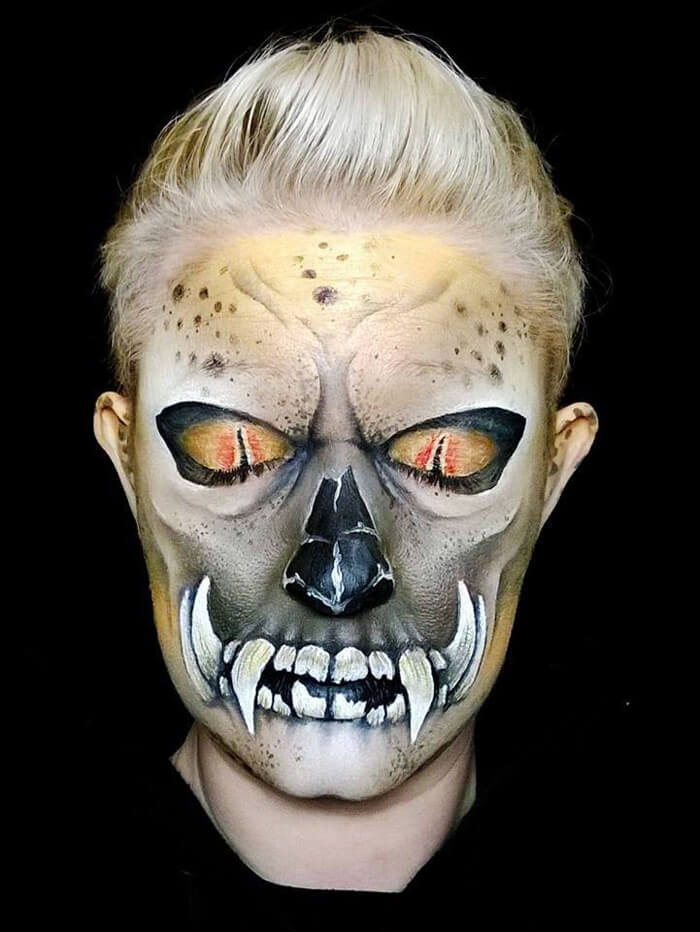 Impressively scary face painting works by self-taught artist – Vuing.com