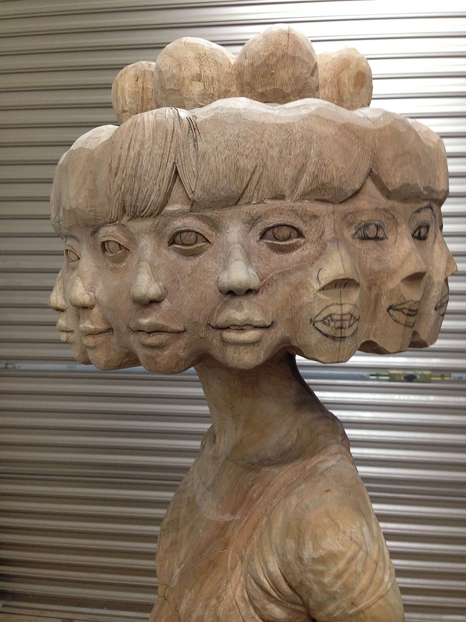 Weird Wooden Sculptures By Japanese Artist