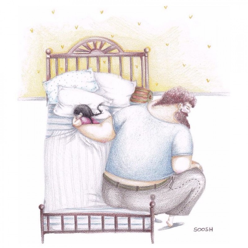 Sweet-drawings-Love-Between-father-and-daughter