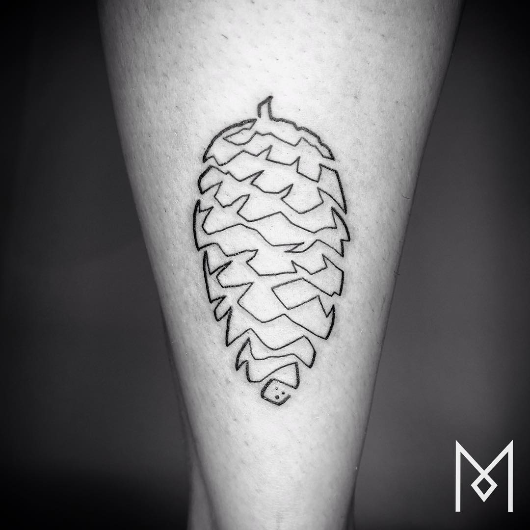 Minimalist One Continuous Line Tattoos IranianGerman Artist