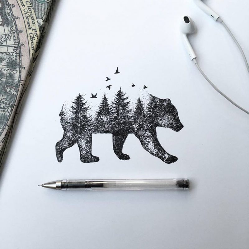 beautiful-pen-ink-animal-trees-illustrations-nature-drawings (3)