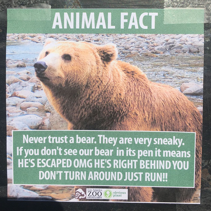 Fake animal facts at the L.A. zoo by Californiabased comedian