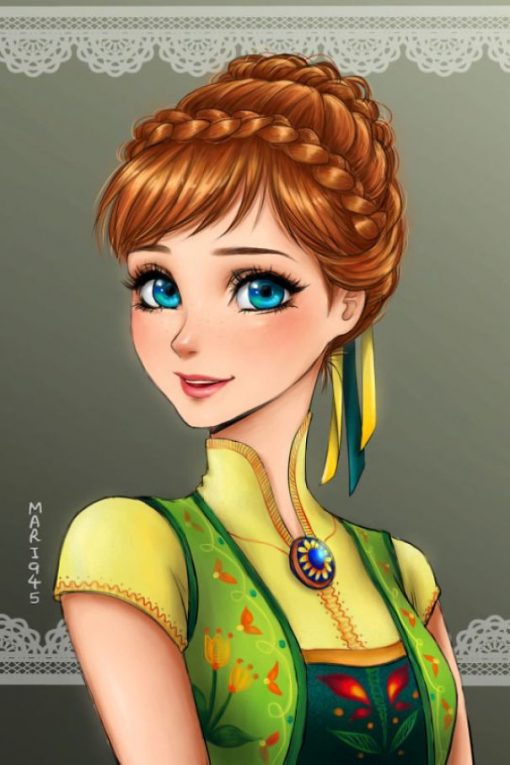 Anime Style Paintings Of Disney Princesses – Vuing.com