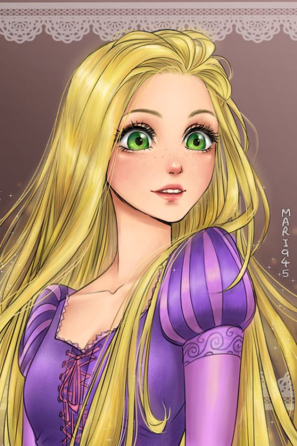 disney-princesses-anime-characters-drawings-15