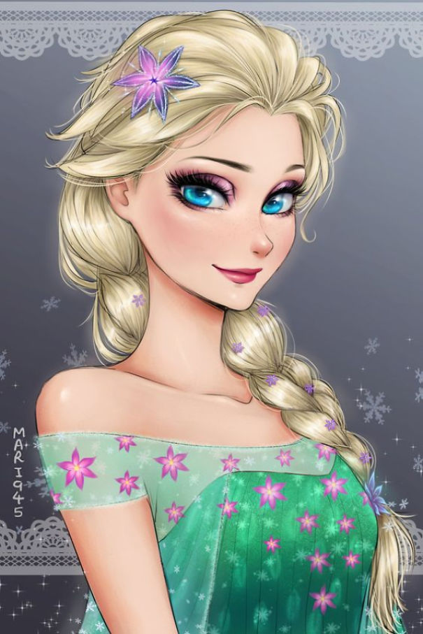 Anime Style Paintings Of Disney Princesses – Vuing.com