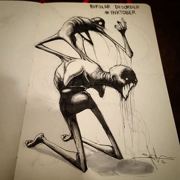 mental-illness-disorders-illustrations-drawings-inktober-4