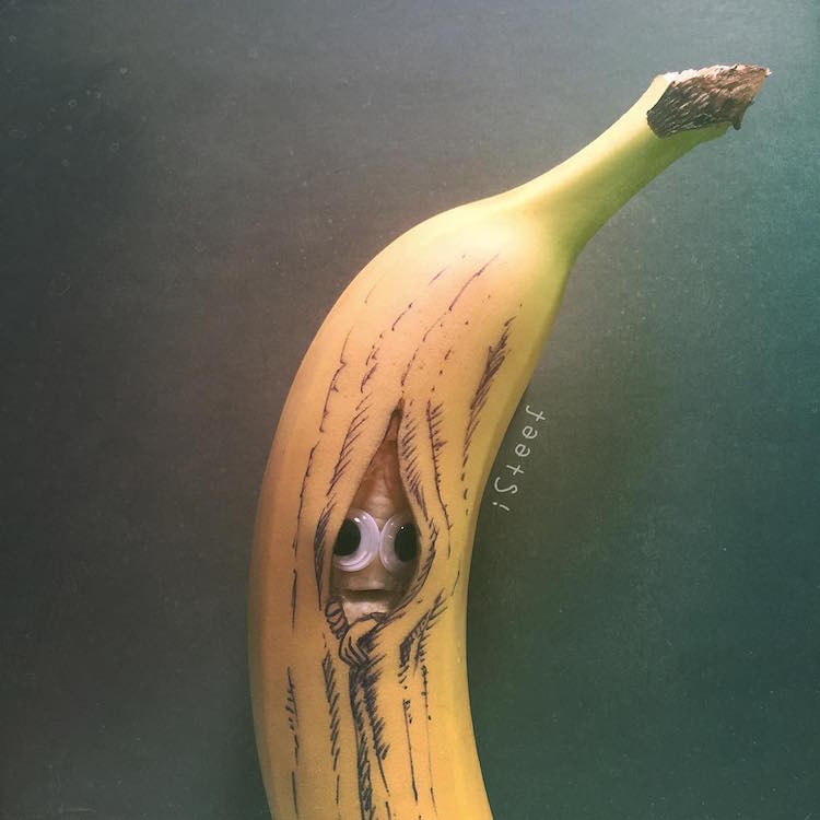 Fruit doodles – Food art from bananas – Vuing.com