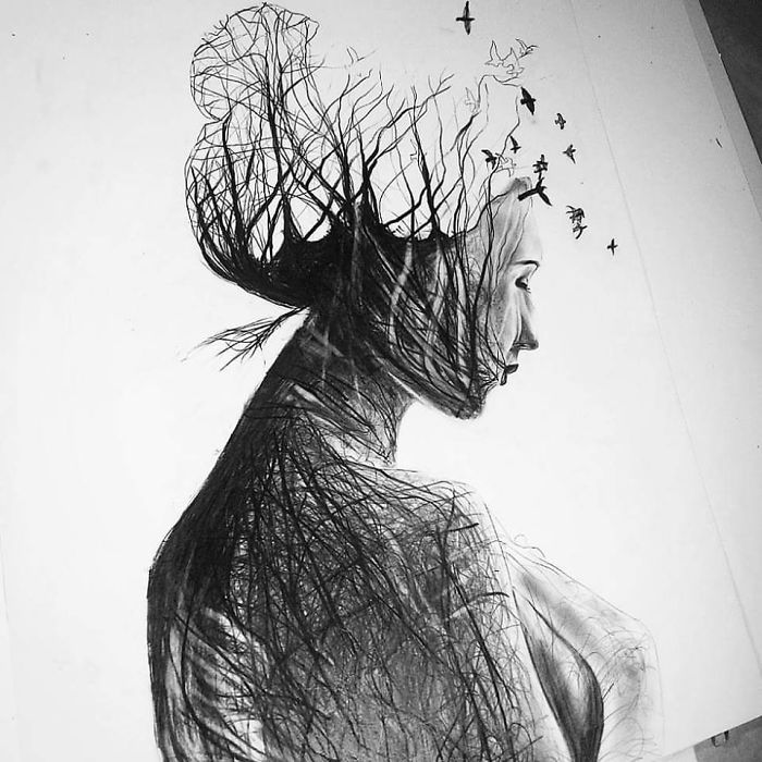 Fantastic Pencil Portraits Of Mother Nature Vuing Com