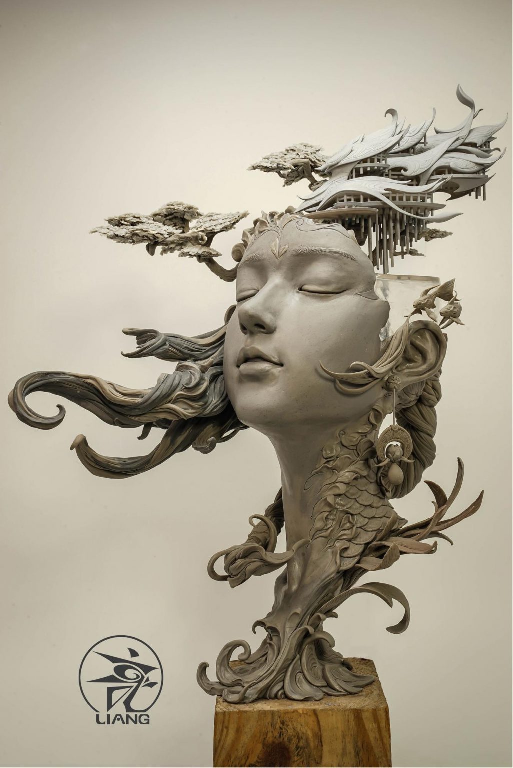 Surreal Landscapes Emerge From Stunning Bust Sculptures Vuing Com