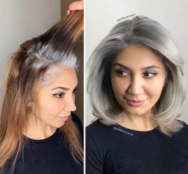 Radiant transformations of grey hair instead of dying It – Vuing.com